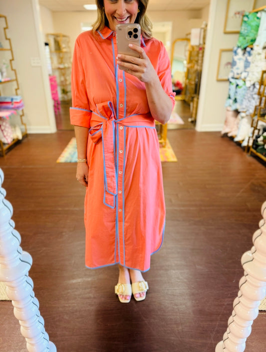 Gretchen Scott/ The Shirt Tail Long Dress/ FINAL SALE