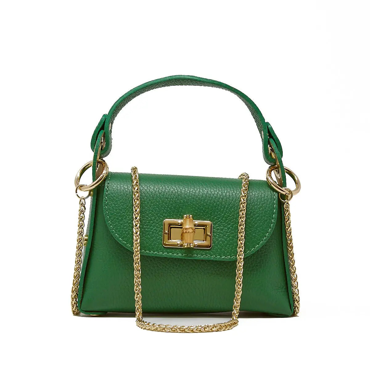 The Bollie Bamboo Bag/ Kelly Green