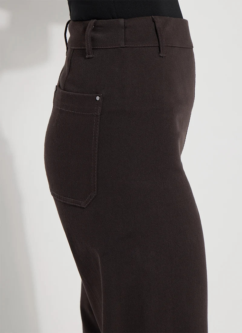 Lyssé/ The Erin Hi Waist Wide Leg Denim/ Double Espresso