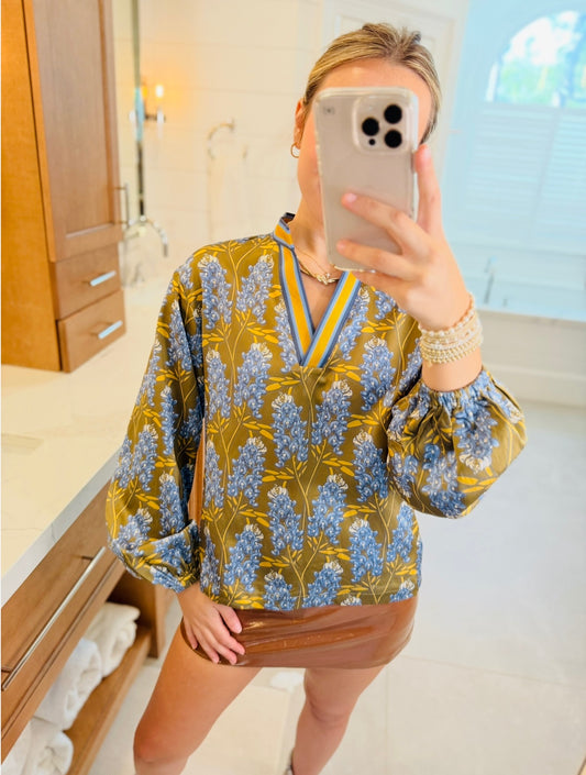 Emily McCarthy/ Lolli Top/ Bluebonnet