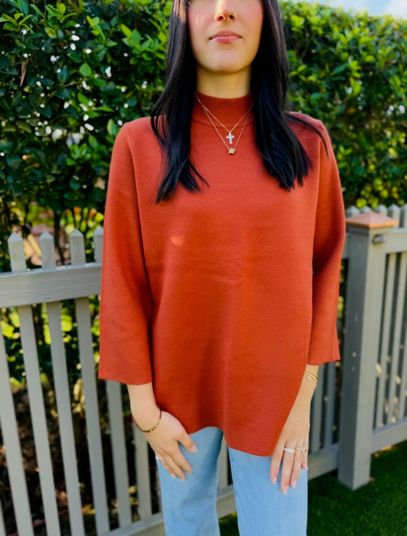 The Milly Mock Neck Sweater