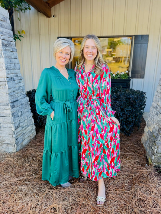 MS/ The Gracelyn Dress/ With A Twist Pink