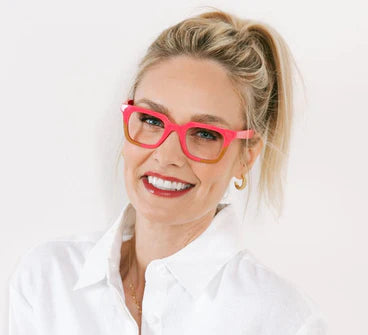 Peepers/ Page Eyeglasses/ Pink + Tan