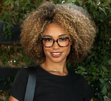 Peepers/ Buzzworthy Eyeglasses/ Sand Quartz + Cherry