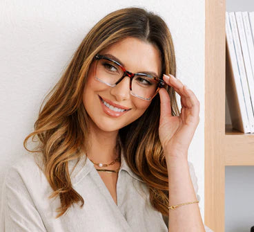 Peepers/ Birdie Eyeglasses/ Blue Quartz Colorblock