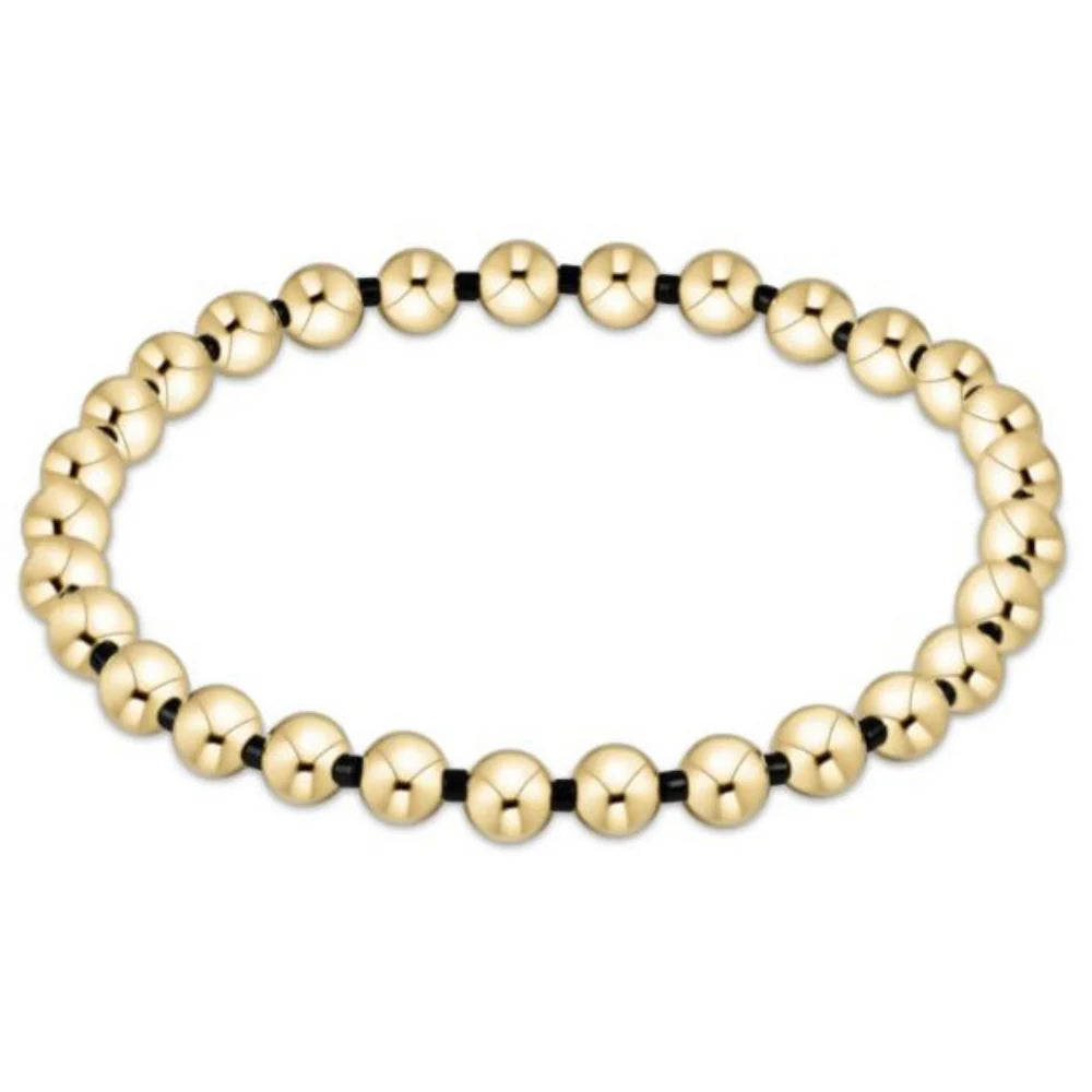 ENewton/ Gameday Hope Grateful 5mm Bead Bracelet/ Onyx