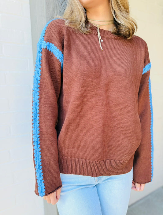 The Jolee Stitched Sweater
