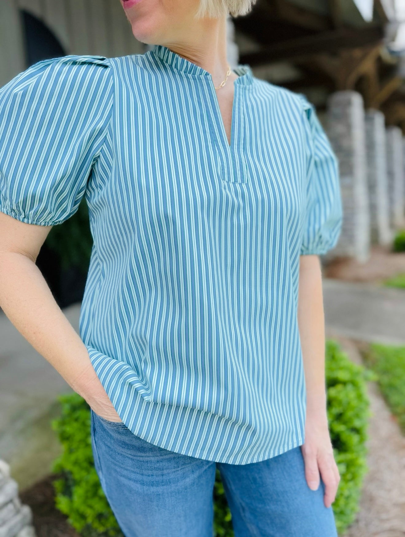 MS/ Lainey Top/ Simple Stripe