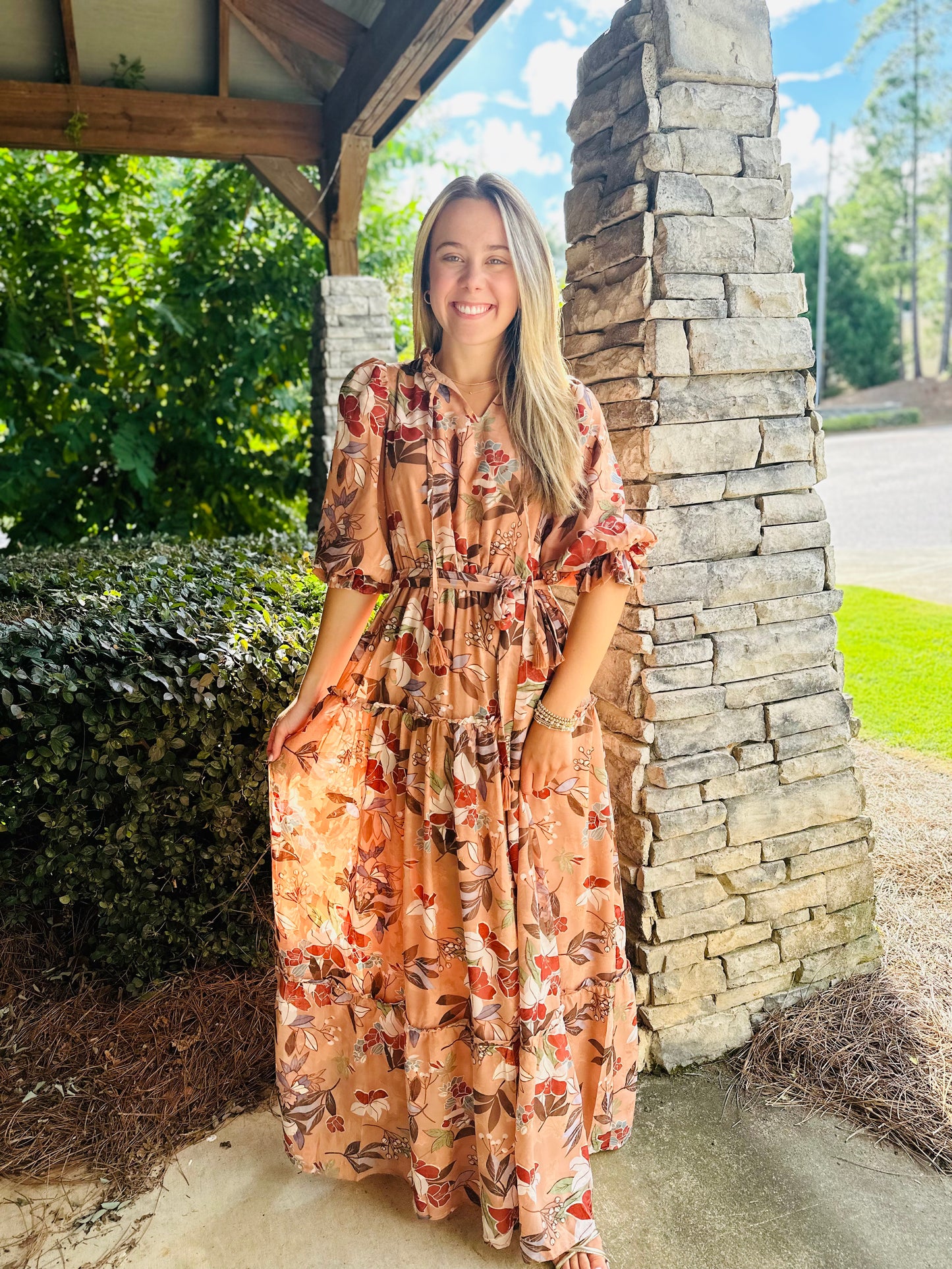 The Riggs Ruffle Midi Dress/ FINAL SALE