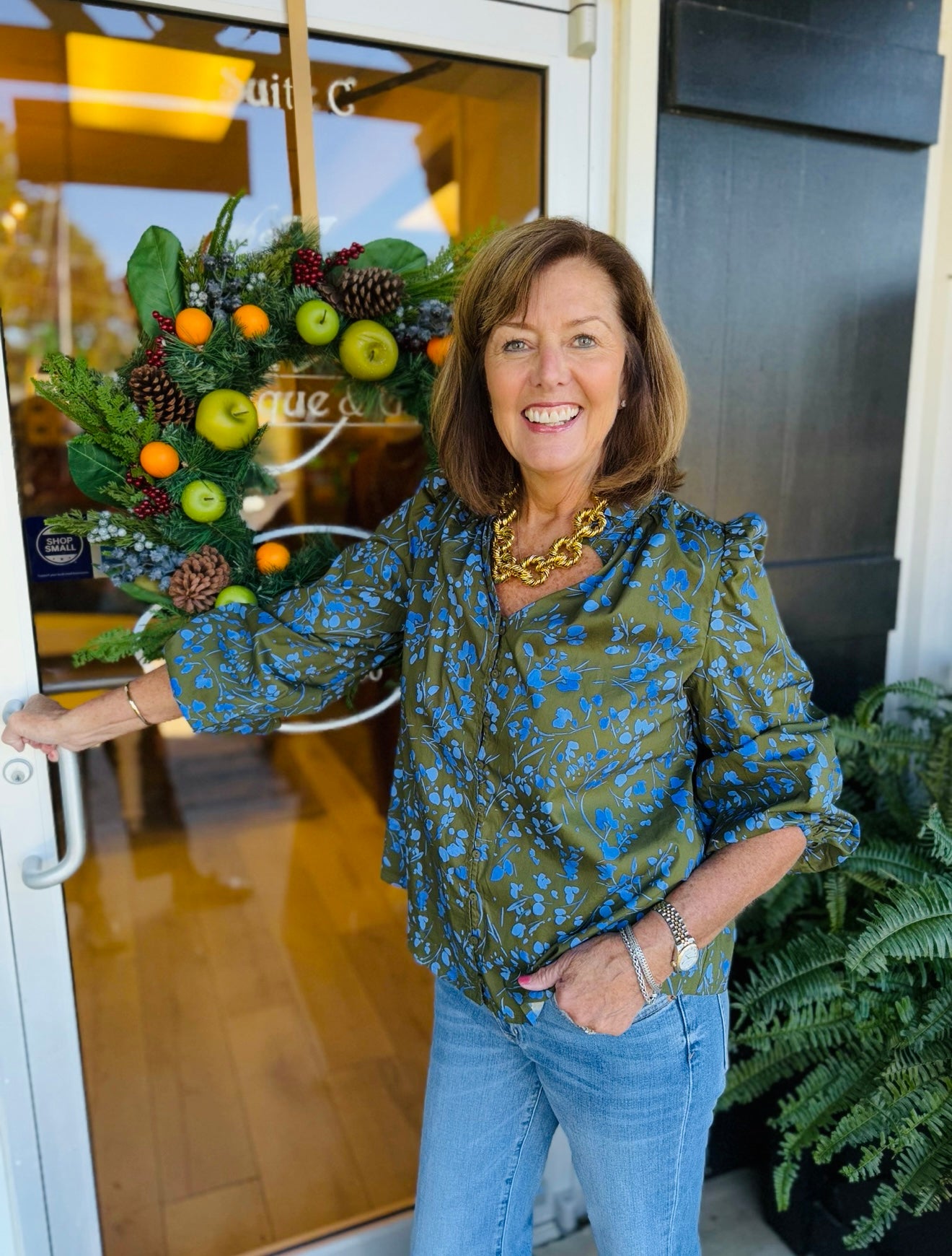 The Solvay Floral Top