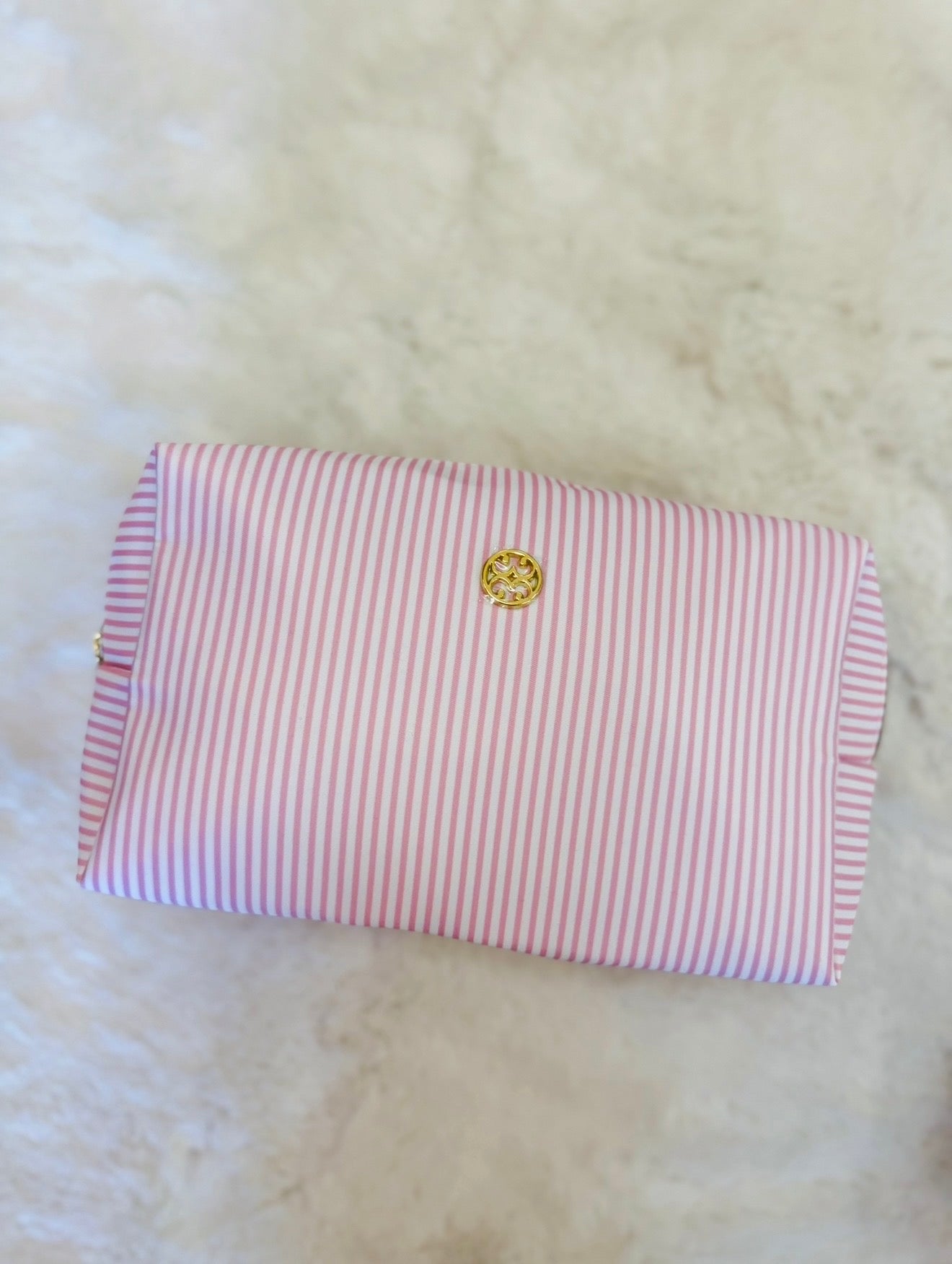 MS/ Pink Stripe/ Let's Face It Bag
