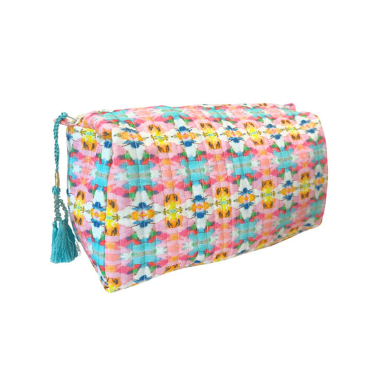 Laura Park/ Sumner Pink Cosmetic Case/ Small