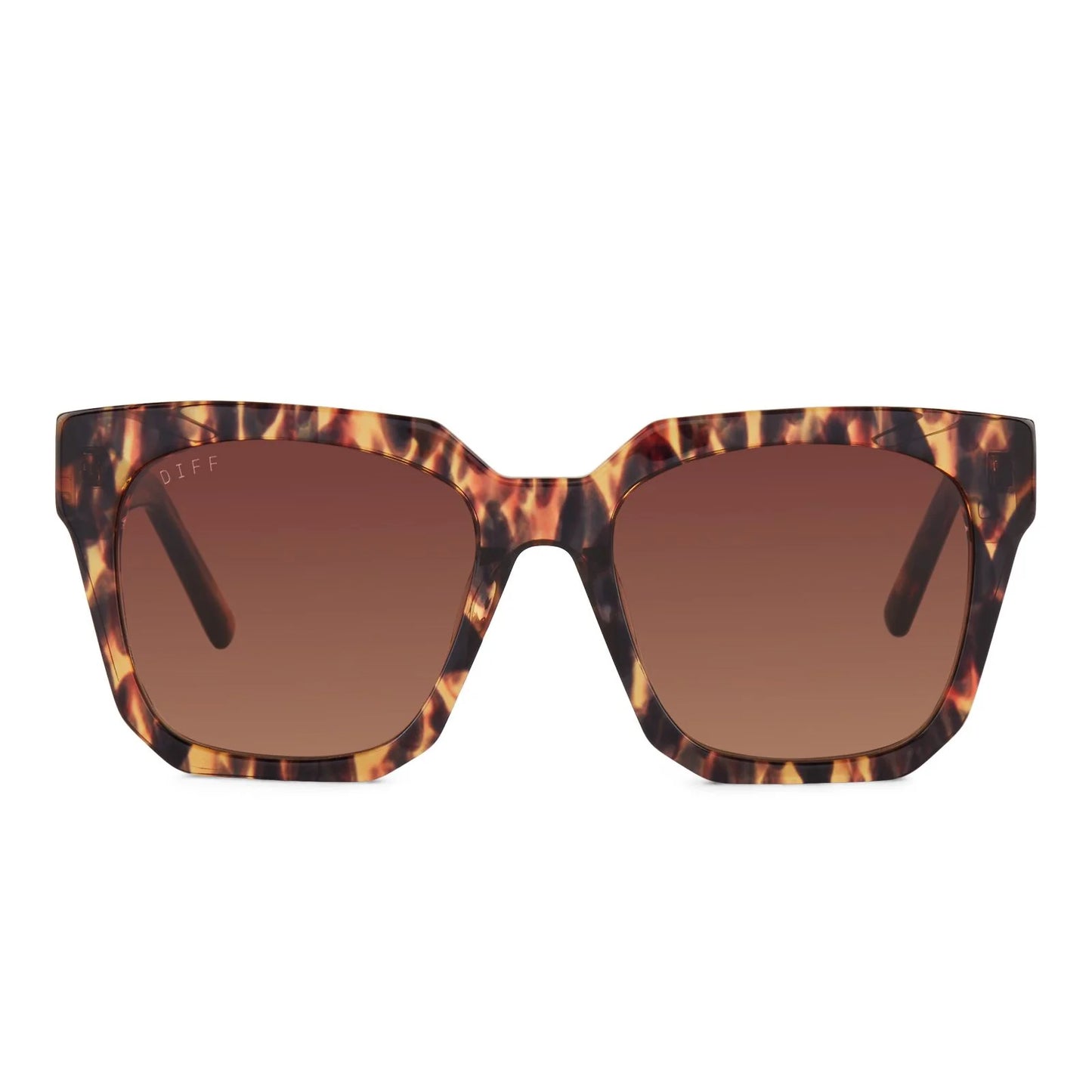 Diff/ Ariana Sunglasses/ Wild Tortoise + Brown Gradient