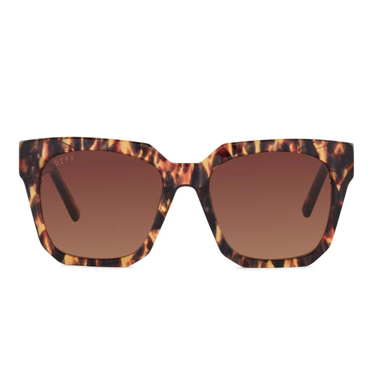 Diff/ Ariana Sunglasses/ Wild Tortoise + Brown Gradient