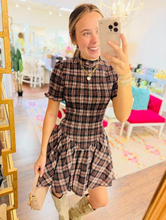 The Pippa Plaid Mini Dress