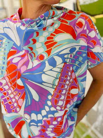 Jude Connally/ The Tillie Top/ Butterfly Mosaic Gold