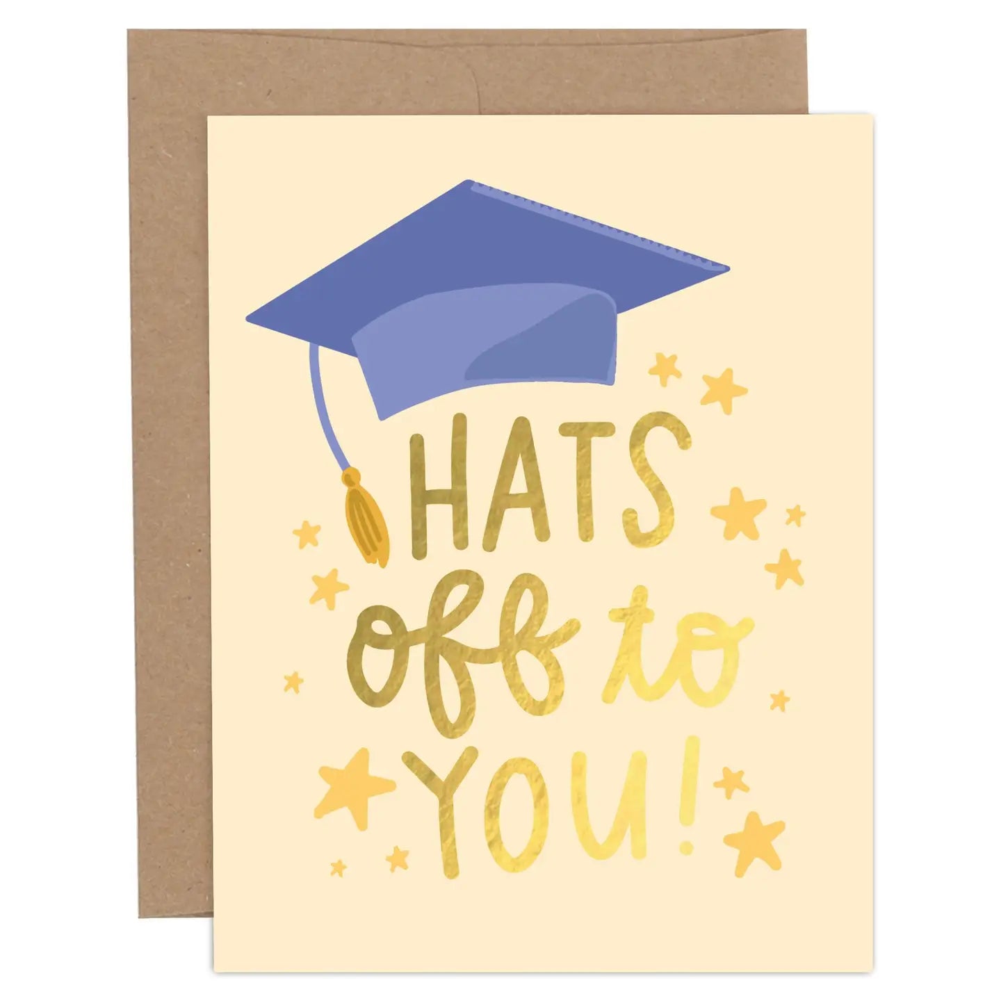 Hat's Off To You Graduation Congratulations Card