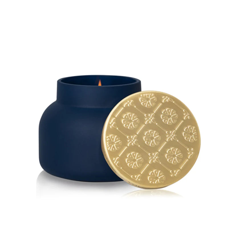Capri Blue/ Artisan Terrazza Velluto Signature Candle/ Volcano