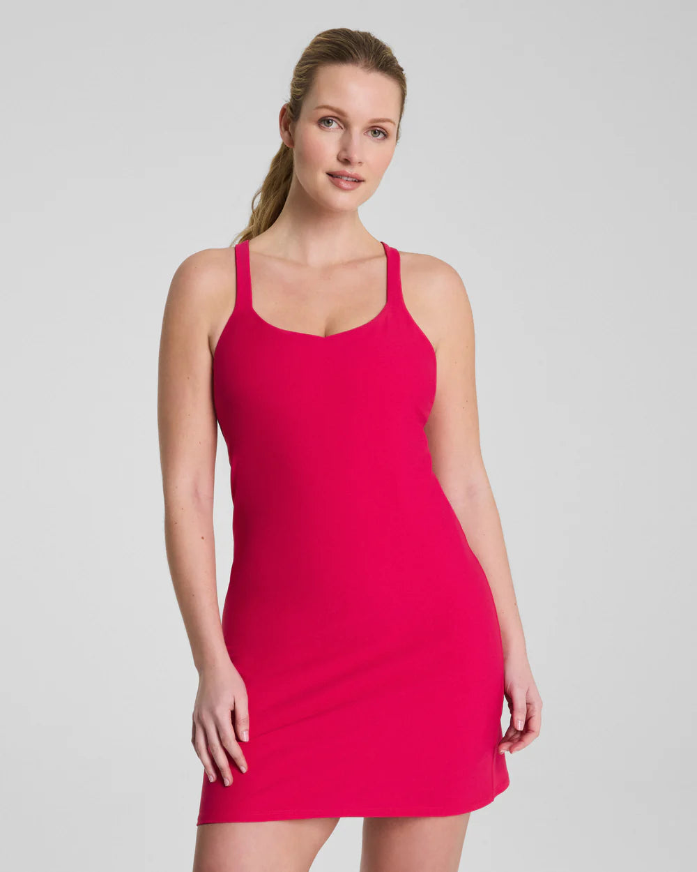 spanx for open back dress SPANX/ The Strappy – The Ivy Boutique and Gifts Tahari Men's Luxe Woven degree shaping and is dresser with mirror design Size:44 Short Jacket+38 Waist Adjust 34to40)(Height: 5 4 to5 7 )(Neck  16.5-18:XL)