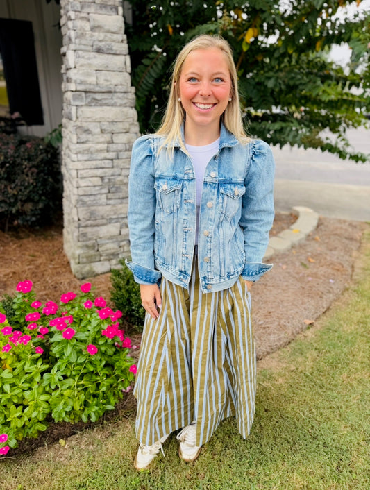 The Sassy Striped Skirt