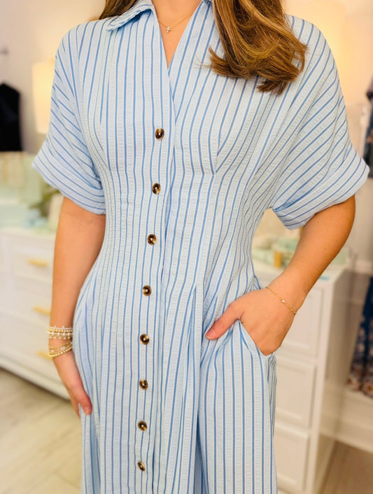 The Sonnie Striped Midi / FINAL SALE