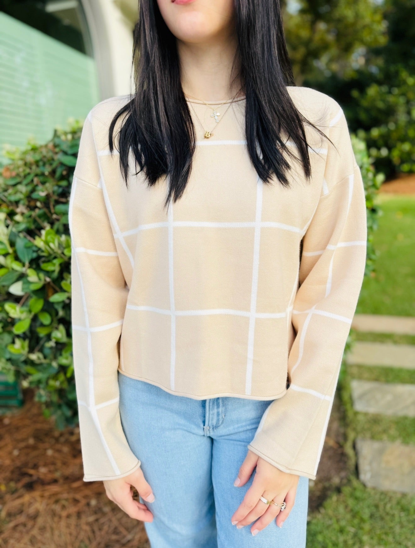 The Gaton Grid Sweater