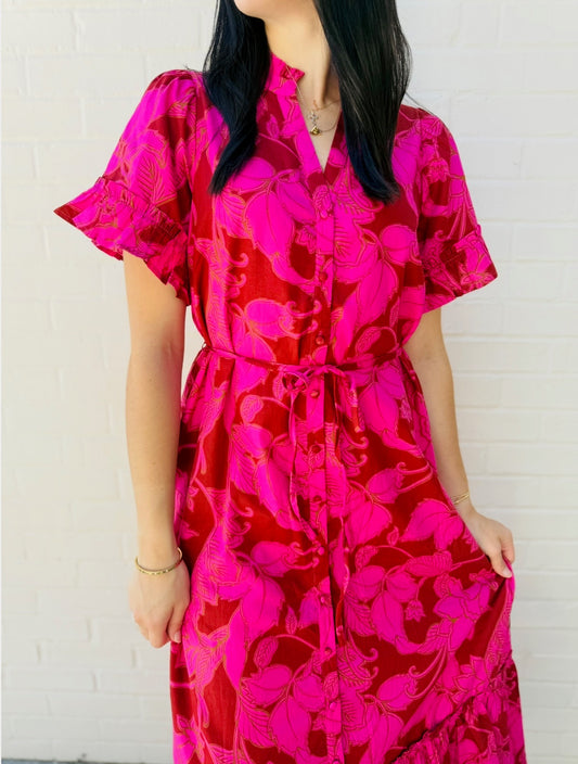 The Craney Floral Midi Dress