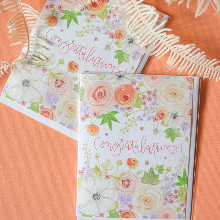 Floral Congratulations Card