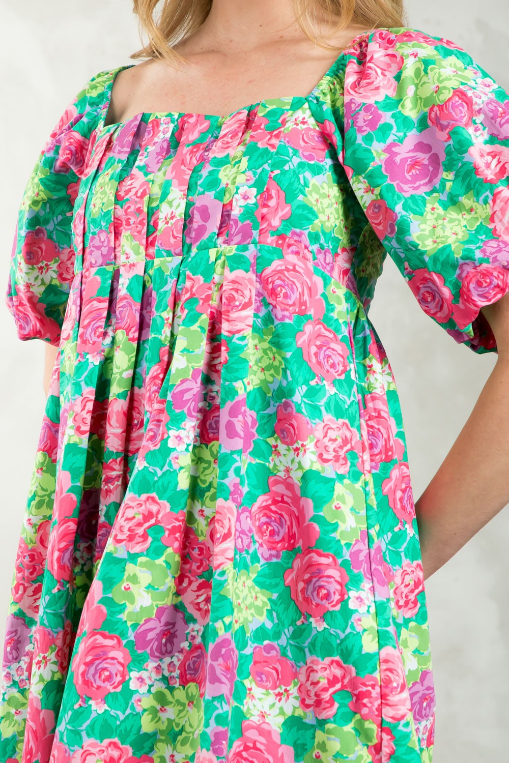 The Rose Print Dress/ FINAL SALE