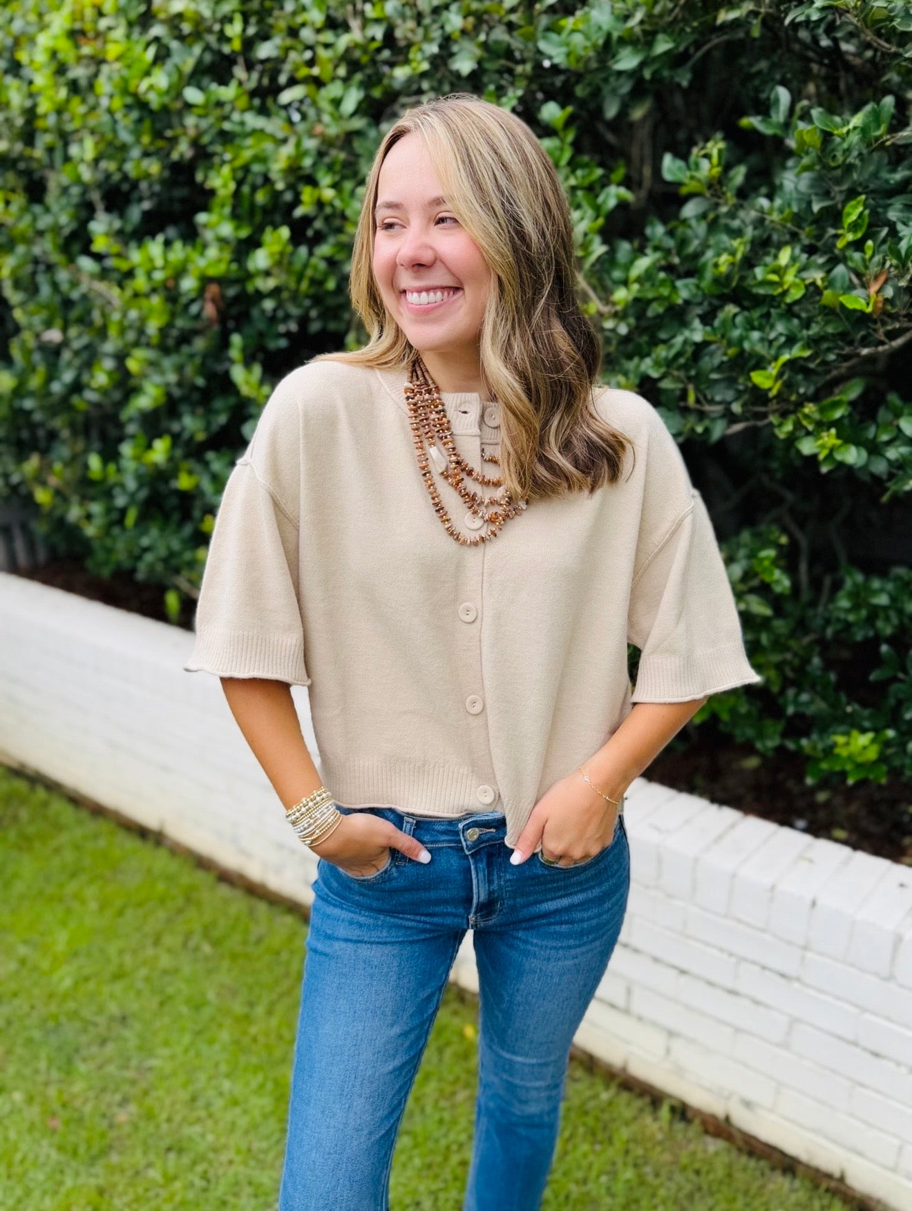 The Connie Button Cardigan