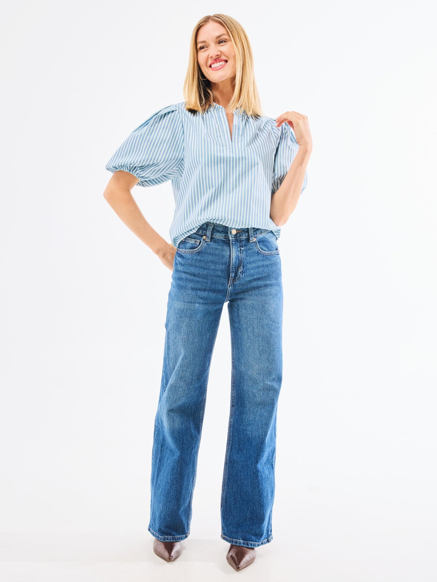 MS/ Lainey Top/ Simple Stripe