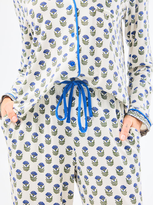 MS/ Charlotte Set/ Navy Floral Foulard