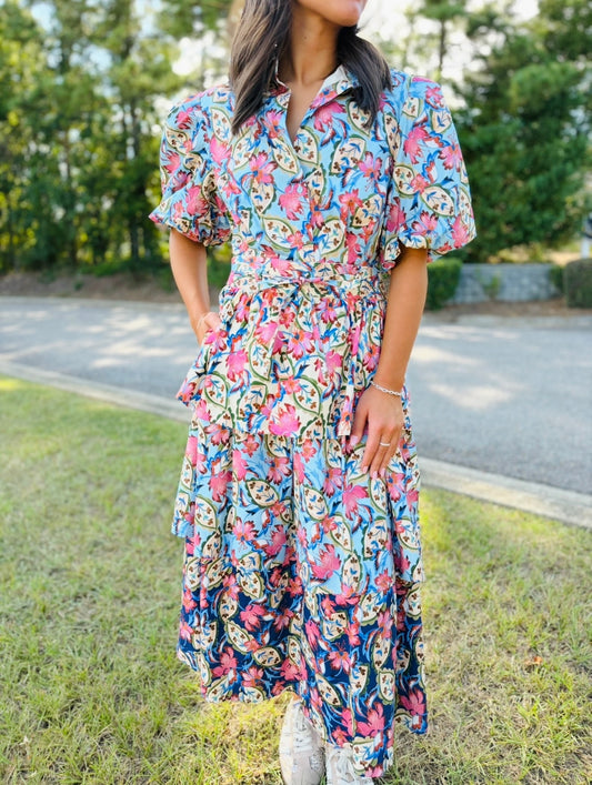 The Brynn Ruffle Midi
