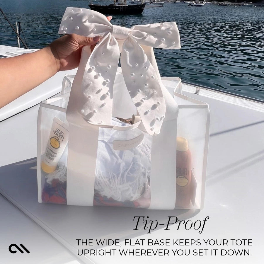 Case-Mate/ Jelly Tote/ Ivory Shine Bow