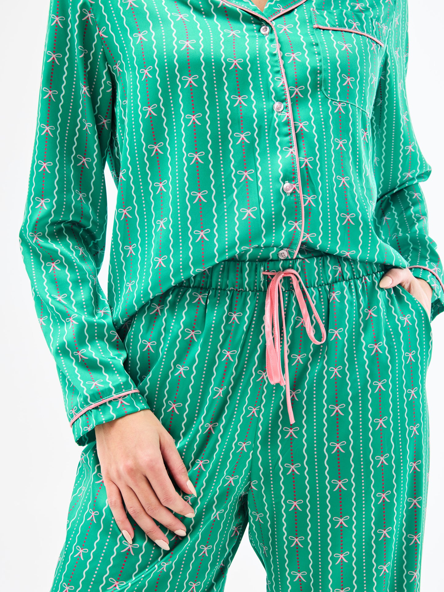 MS/ Charlotte Pajama Set/ In A Bow
