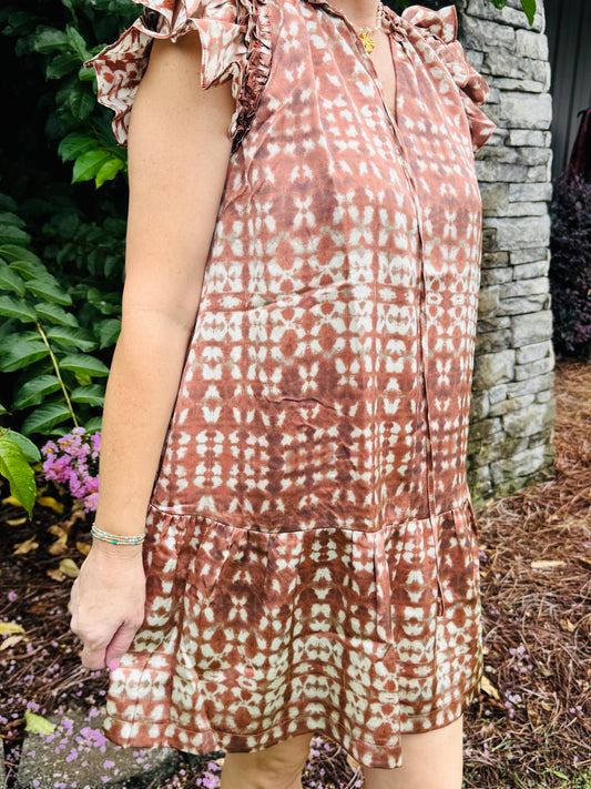 The Pollie Printed Mini Dress