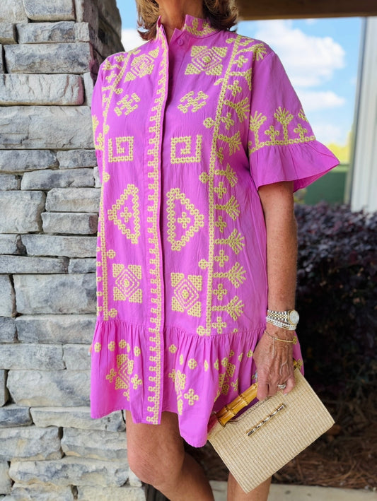 Uncle Frank/ The Sallie Stitched Dress