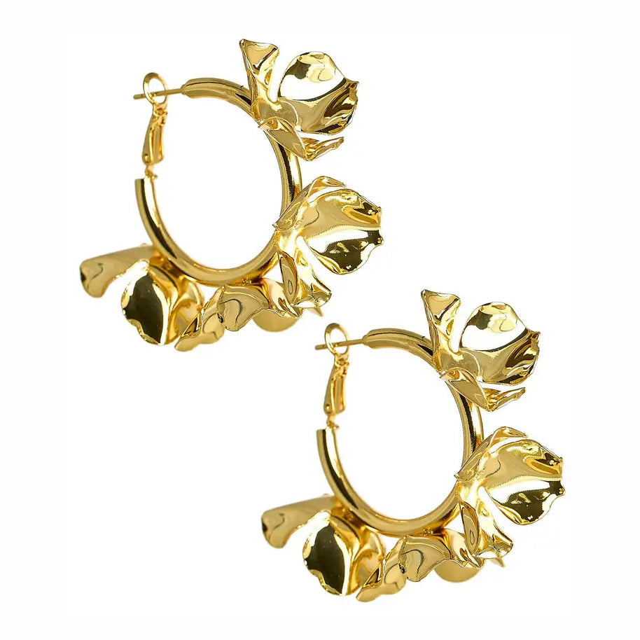 Lisi Lerch/ Lydia Floral Hoop/ Gold