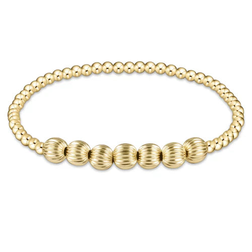 ENewton/ Dignity Beaded Bliss 6mm Bracelet/ Gold