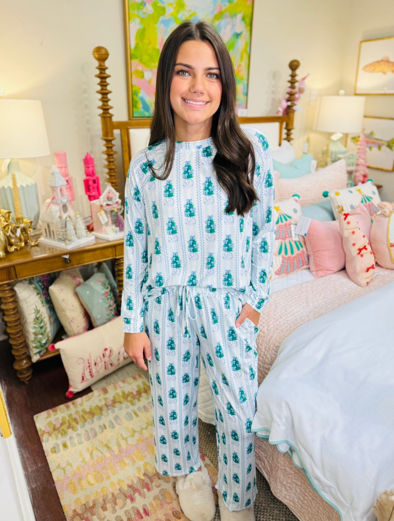 MS/ Annie Pajama Set/ Ginger Jar Joy