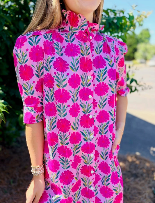 The Nina Dress/ Frolicking Daises