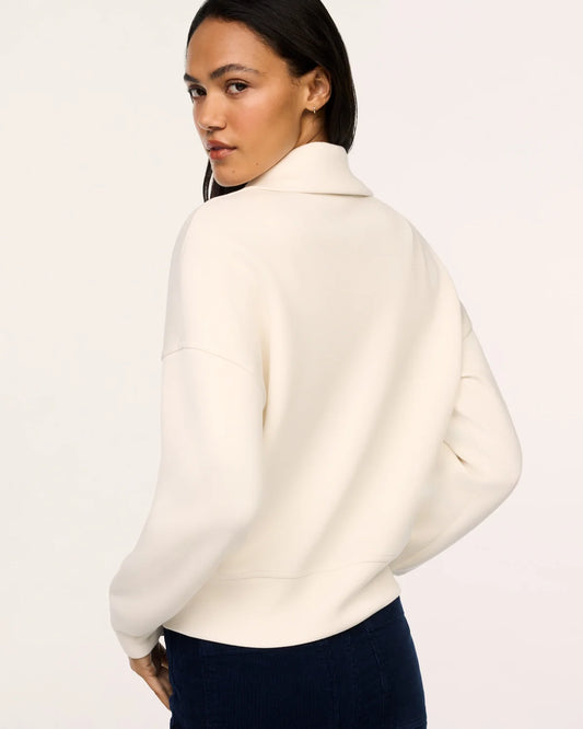 SPANX/ The Rugby Collared Pullover/ Linen