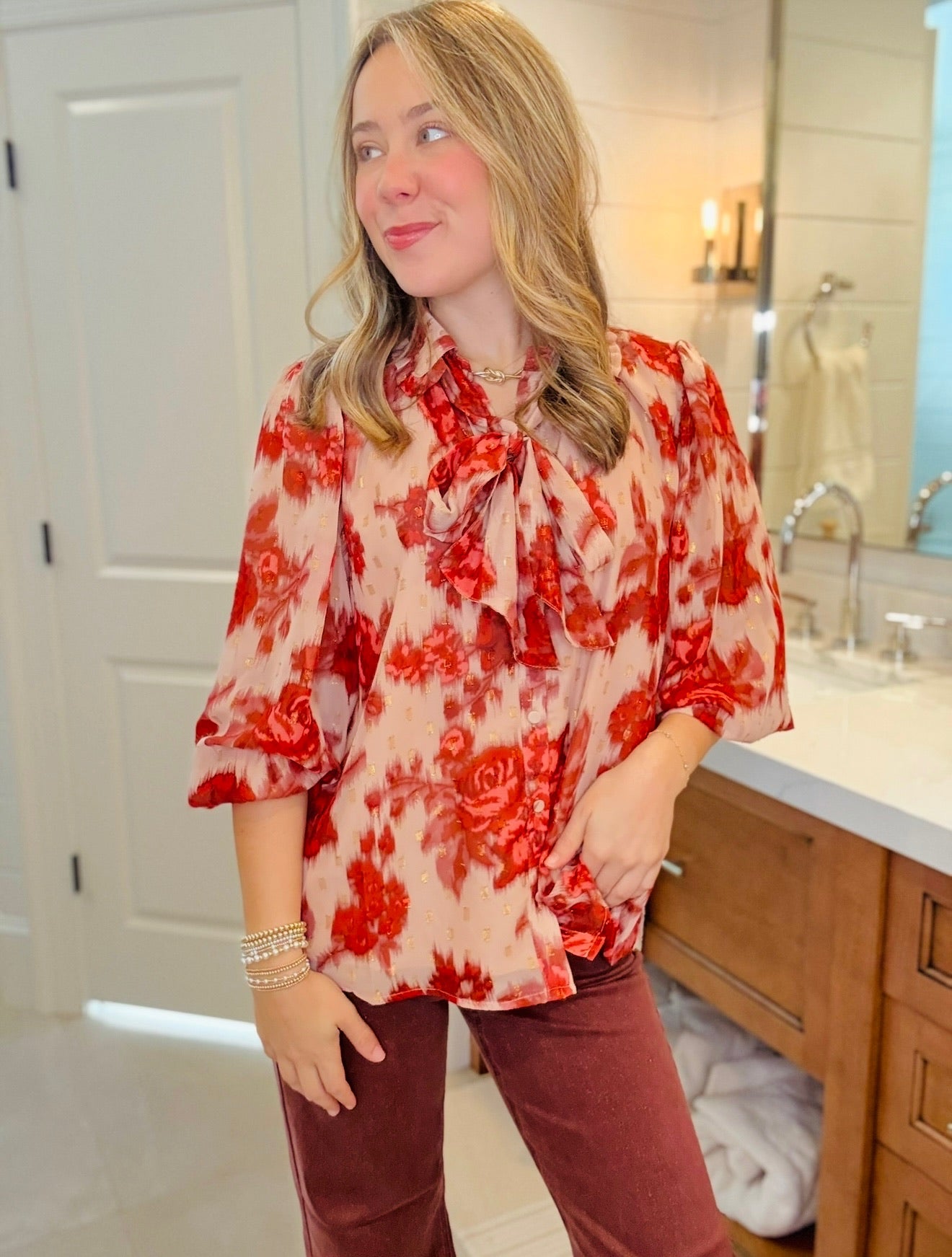 The Ballee Blouson Top