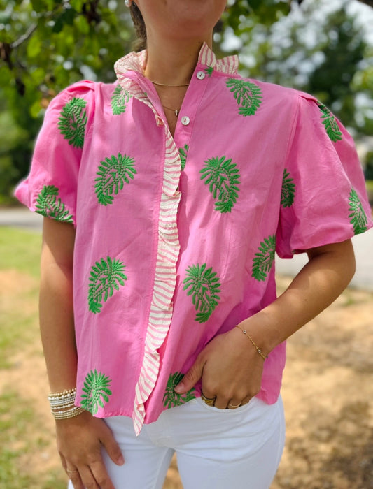 The Bennie Botanical Blouse