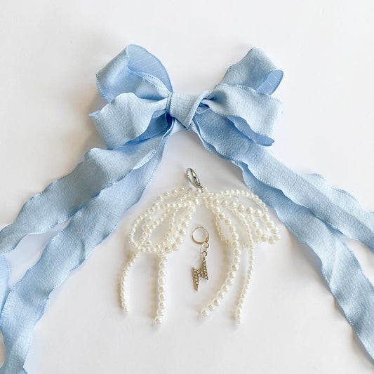 The Sneaker Charm & Lace Set/ Baby Blue