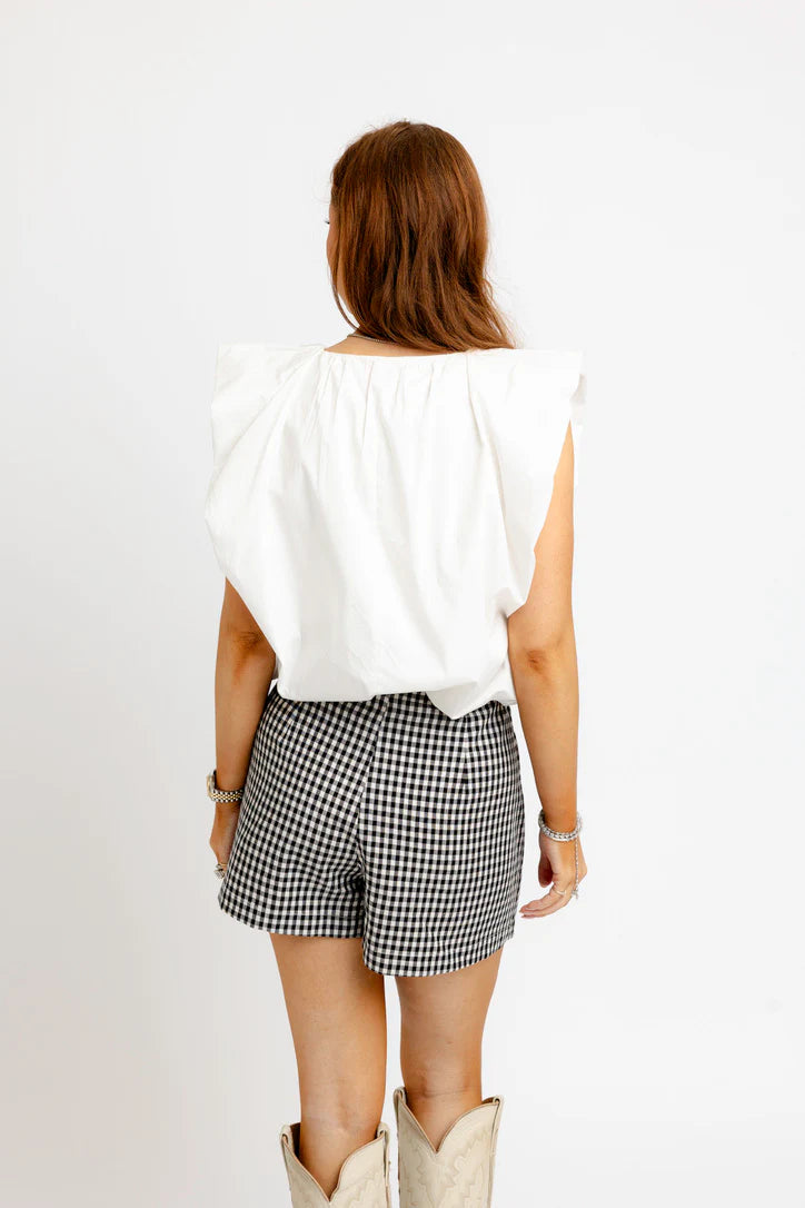 Karlie/ The Chelsea Check Wrap Skort