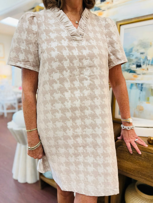 The Hope Houndstooth Dress