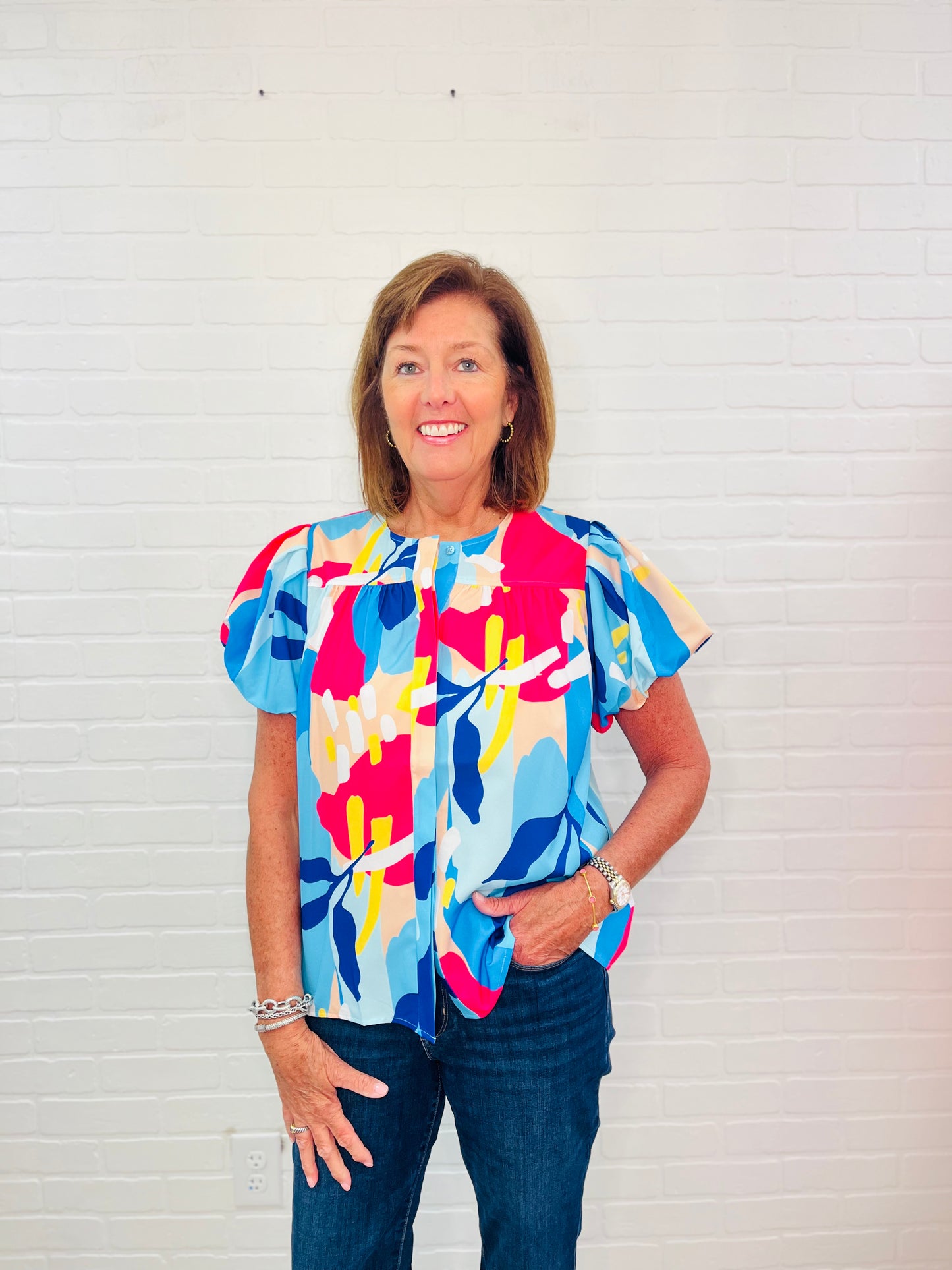 The Arleine Abstract Top