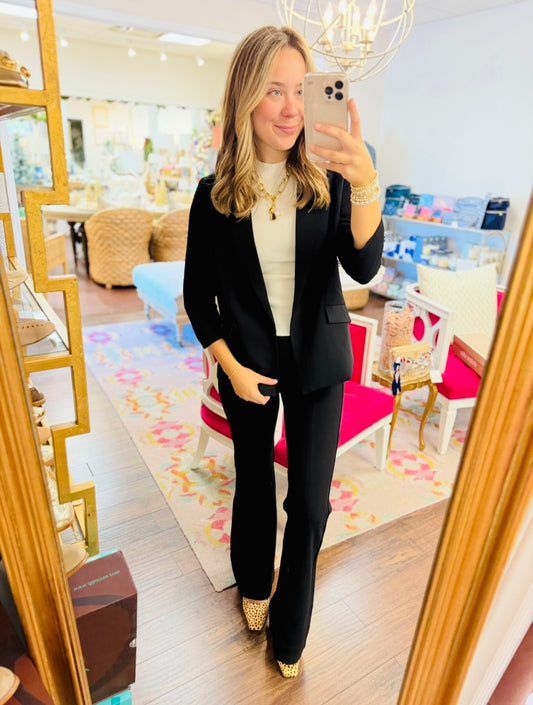 The Sullie Shirred Sleeve Blazer