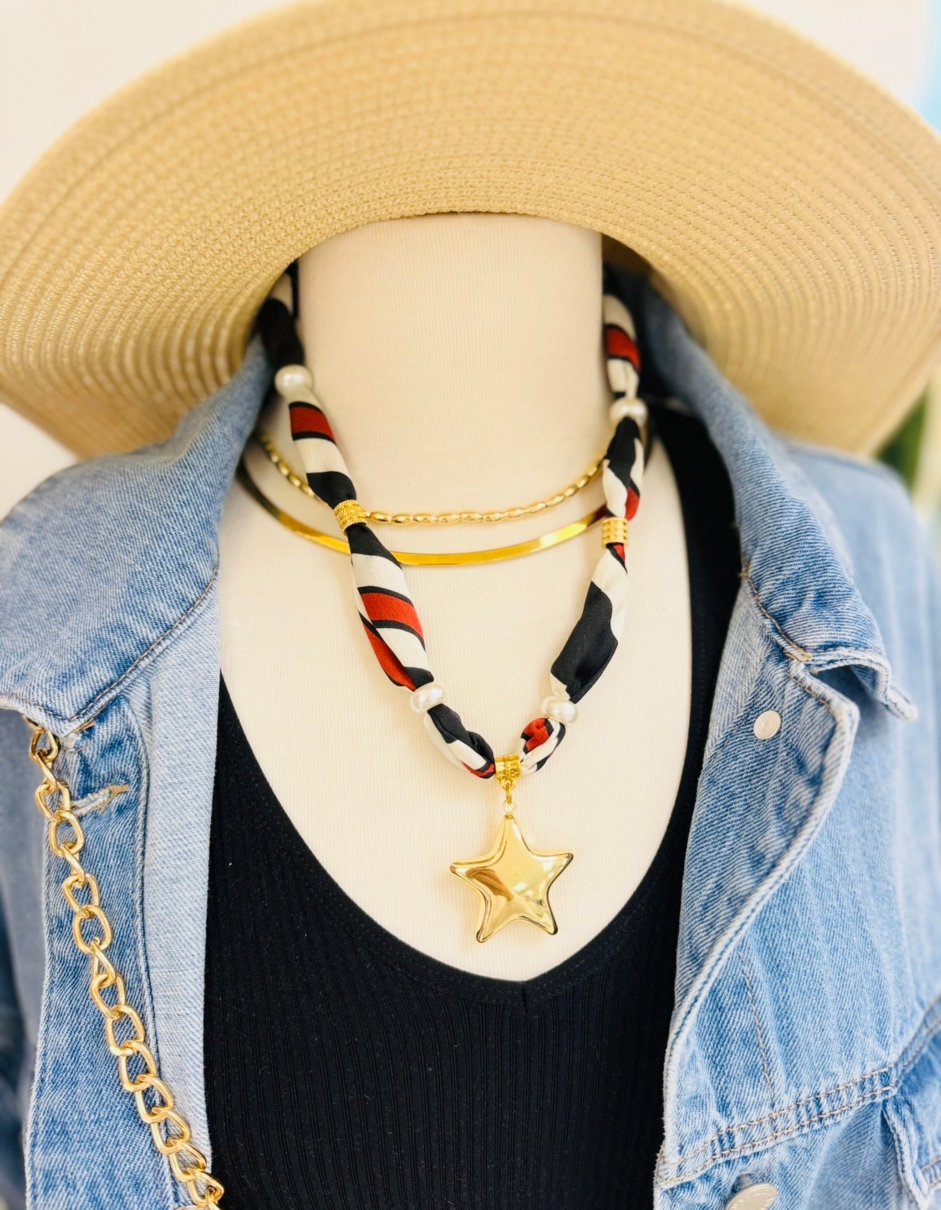 BPD/ The Chapman Gameday Scarf Necklace/ Style 2